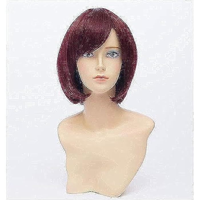 DILLARDS Short Thermal Washable Wig - Wine Color - Image 2